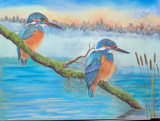 A4 Kingfisher Print